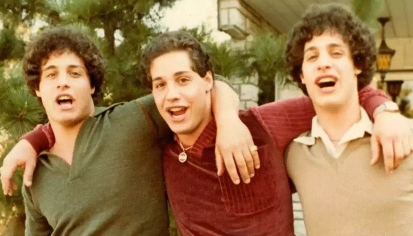 The identical triplets became inseparable upon meeting. (NEON)