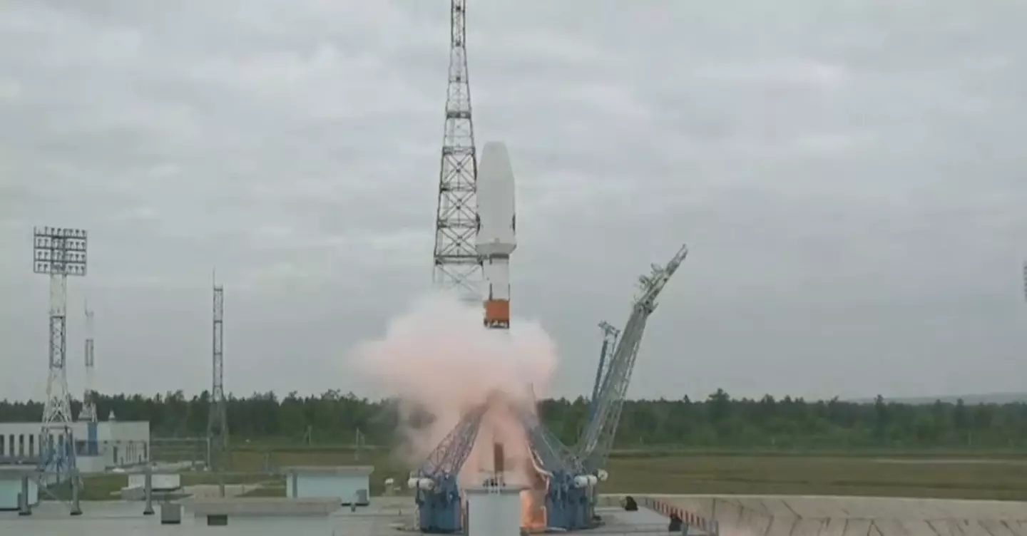 The Luna-25 launched from Vostochny Cosmodrome.