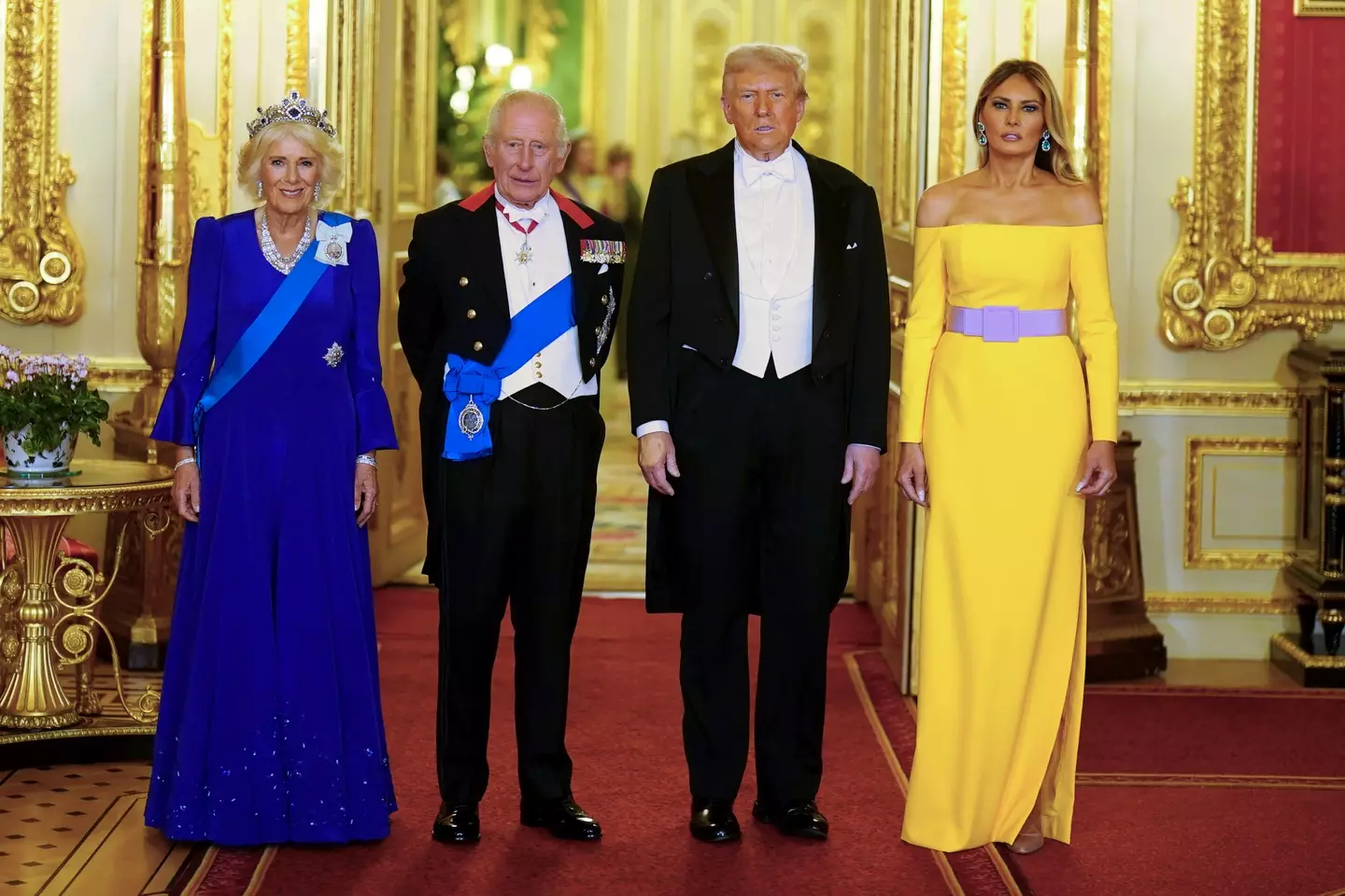 The royal family hosted a state banquet (Aaron Chown-WPA Pool/Getty Images)