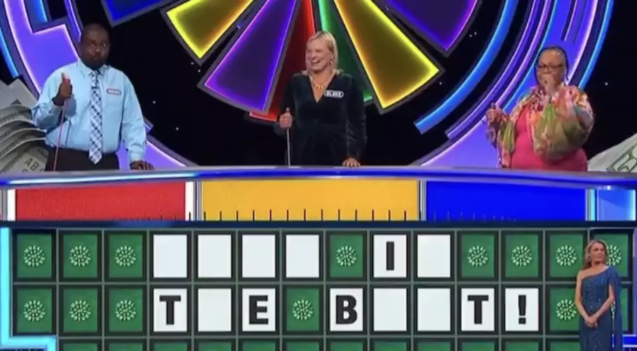 The whole studio appeared taken aback by the answer (CBS/ Wheel of Fortune)