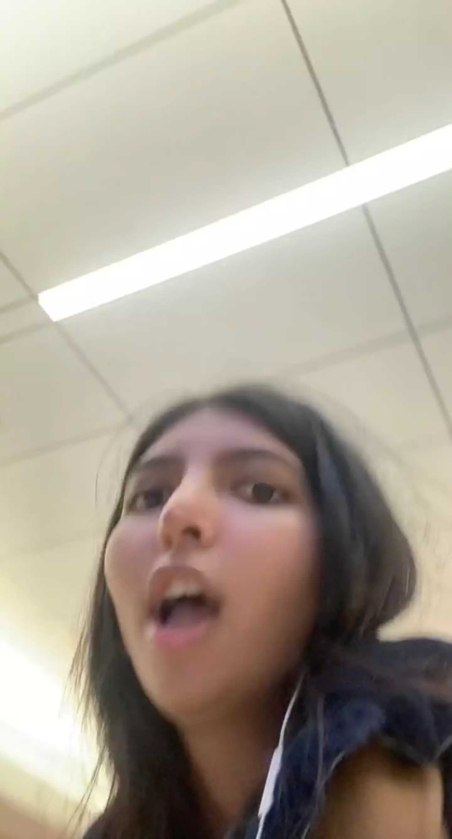 She claims that the woman then became incredibly hostile to her.