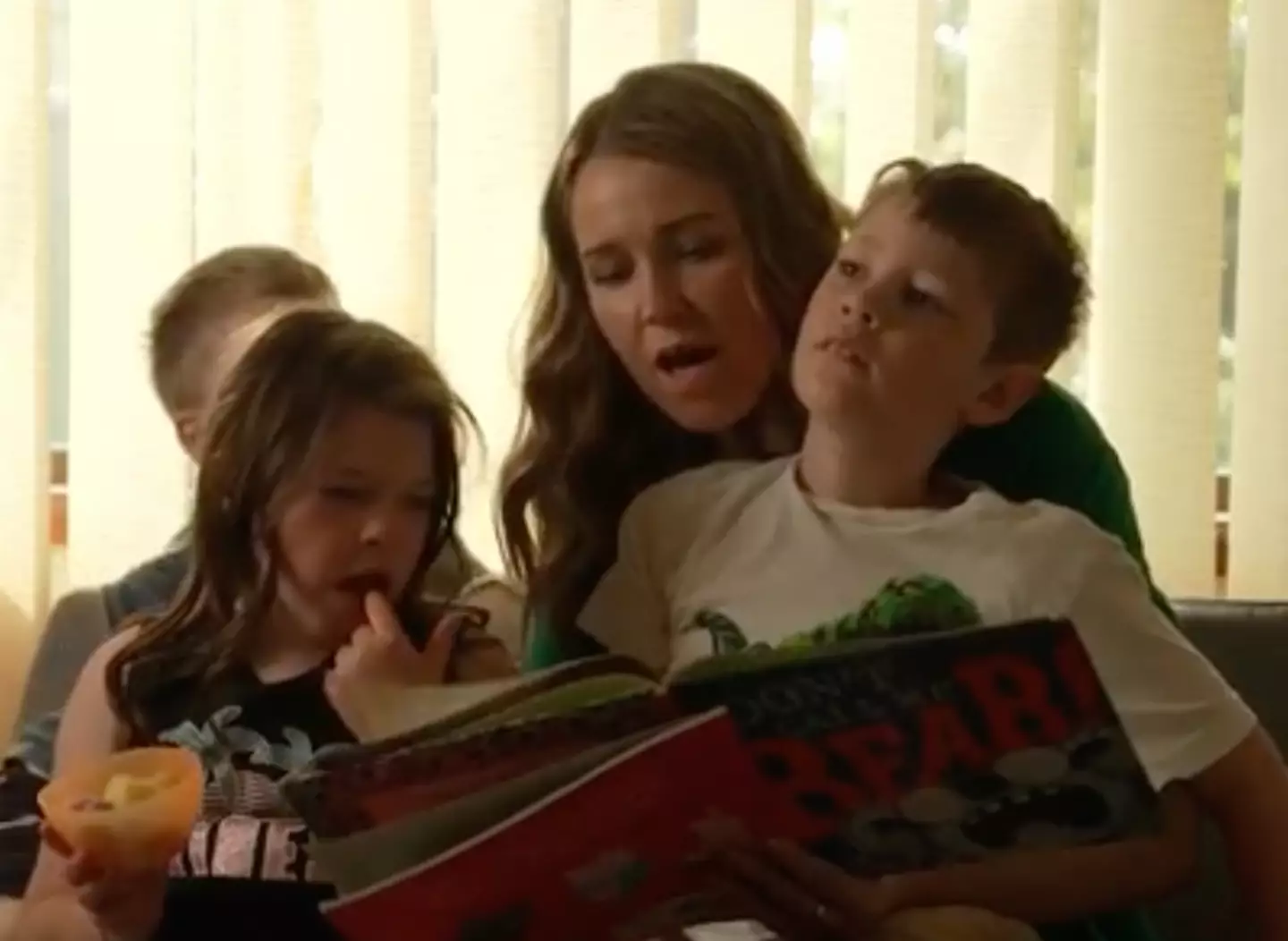 Renee with her three kids.