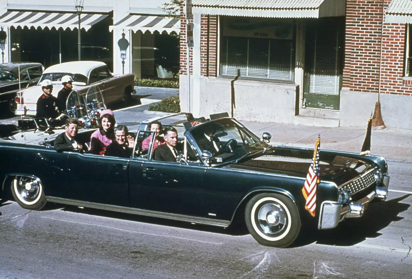 JFK when he was assassinated in Dallas, Texas (Bettmann/Getty)
