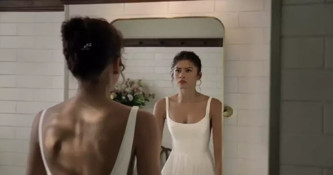 Fans have been going wild after seeing Zendaya in a wedding dress (A24)