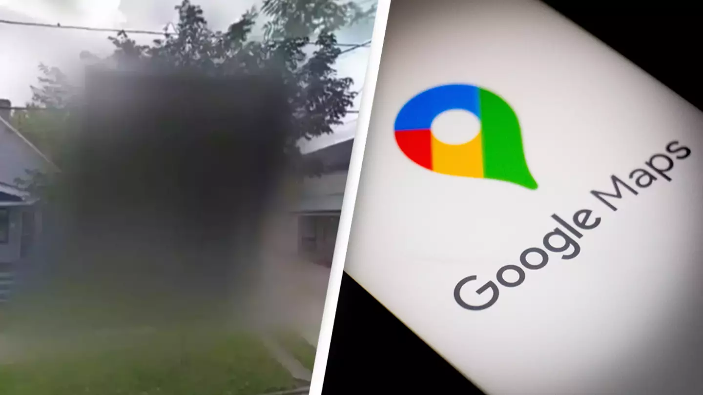 Chilling reason why this one house on an ordinary street has been blurred out on Google Maps