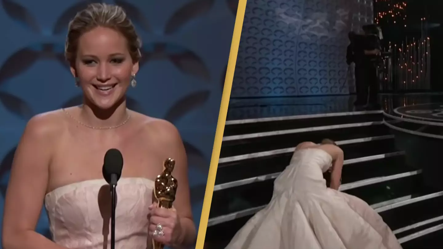 People can't believe it's been 10 years since Jennifer Lawrence fell over at the Oscars