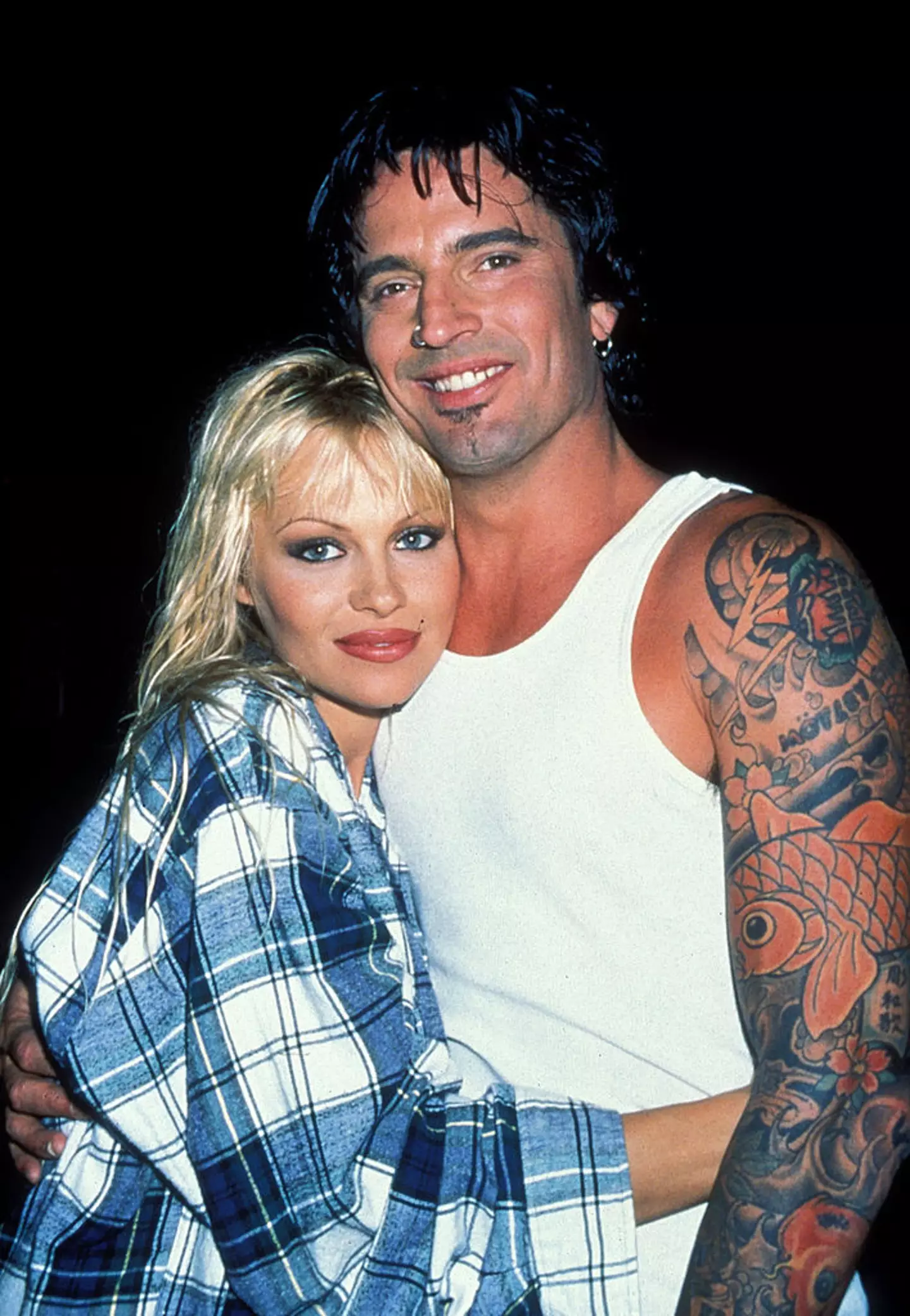 Pamela Anderson and Tommy Lee pictured in 1996 (Jeffrey Mayer/WireImage)