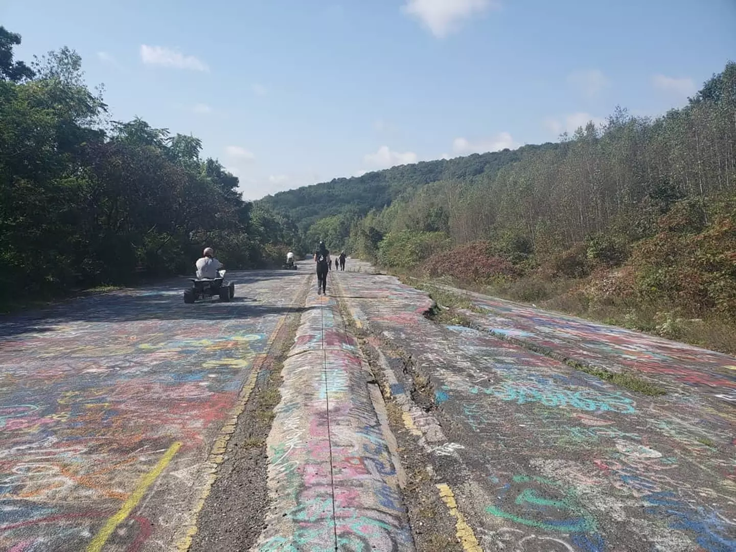 Centralia's 'Graffiti Highway' has become a tourist attraction in itself (