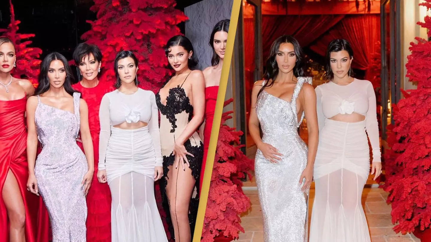 People are accusing the Kardashian family of photoshopping their annual Christmas photo