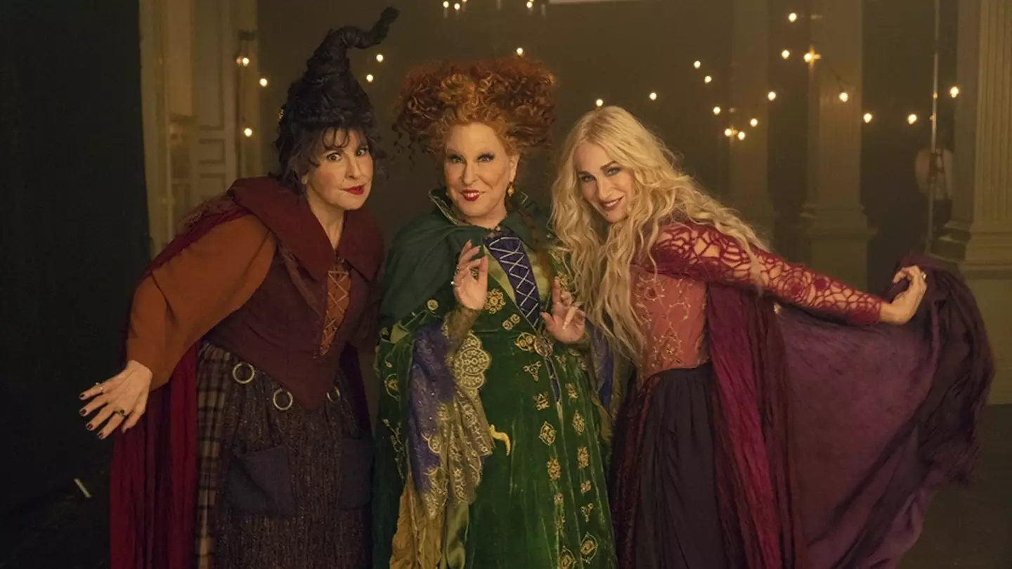 The Sanderson sisters in Hocus Pocus 2.