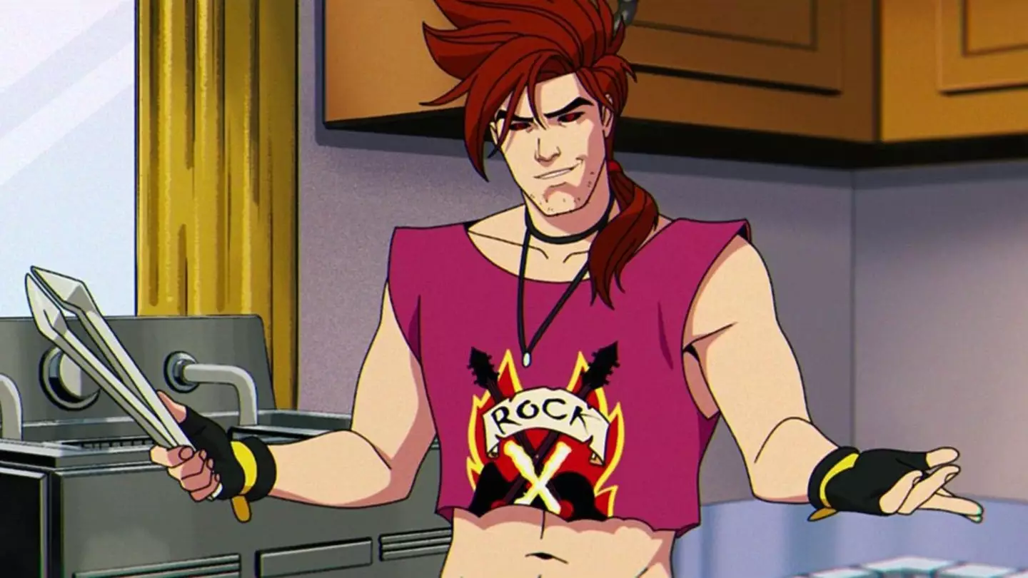 Gambit rocking a crop topin X-Men '97.