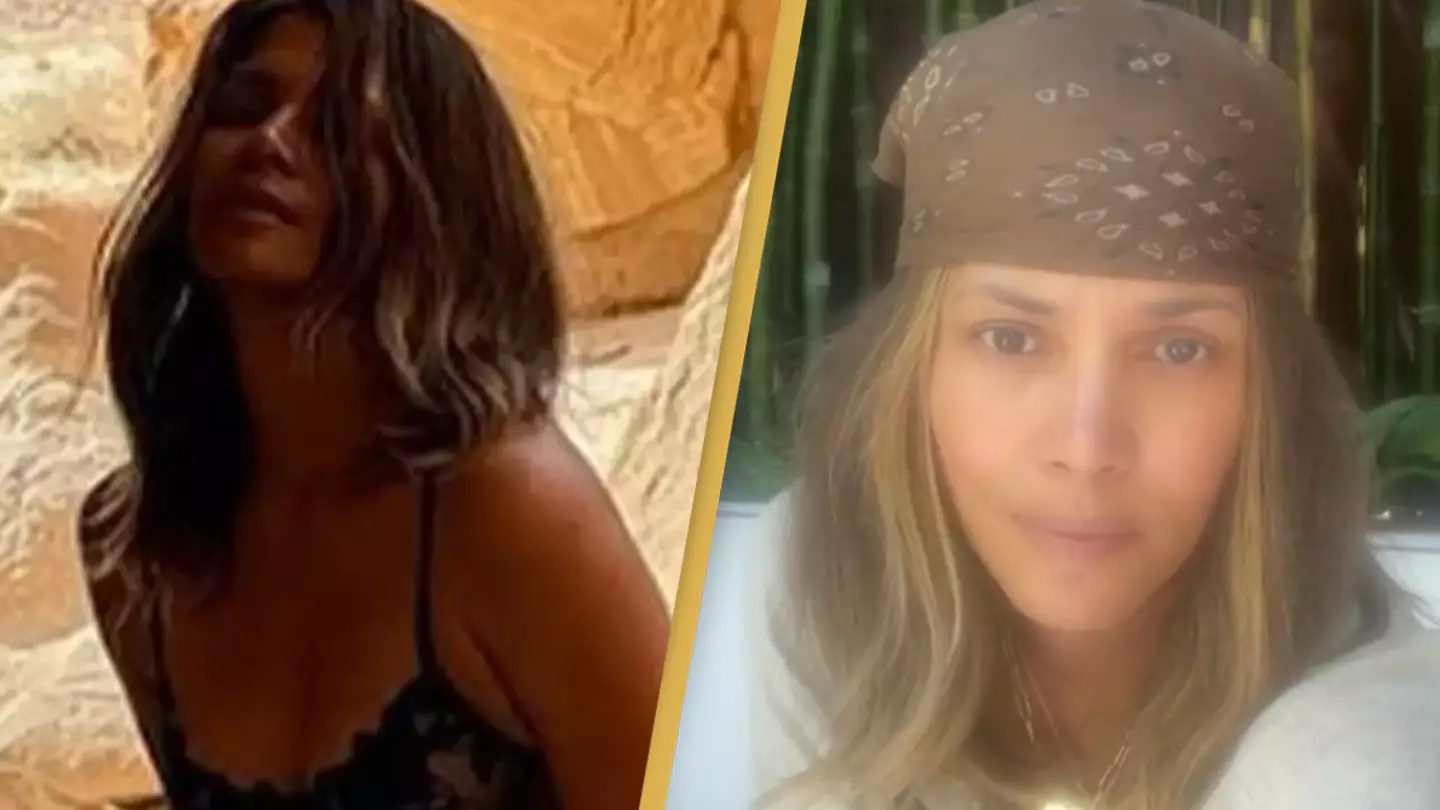 Halle Berry responds after fans all point out the same gross thing in lingerie snap