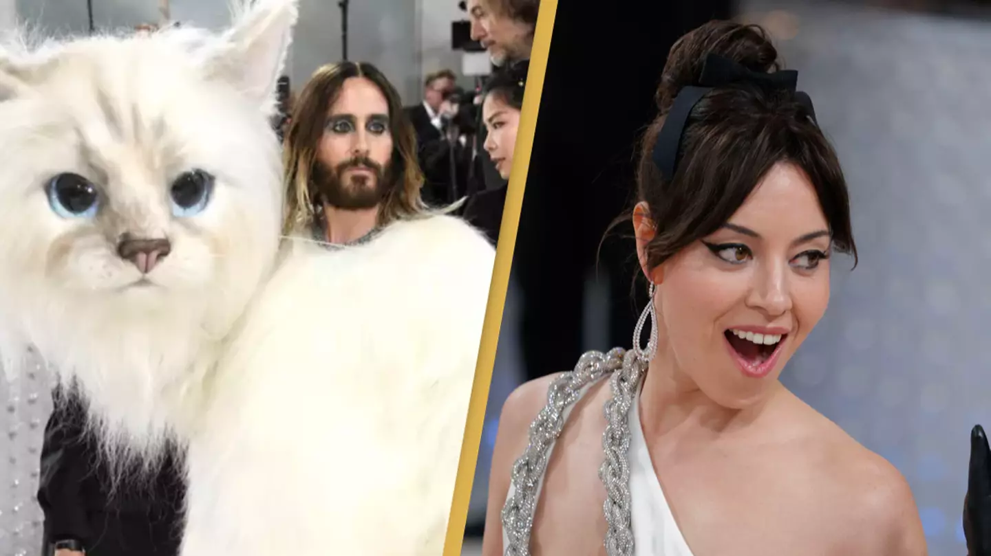 Aubrey Plaza had a brutal response to Jared Leto's Met Gala cat outfit