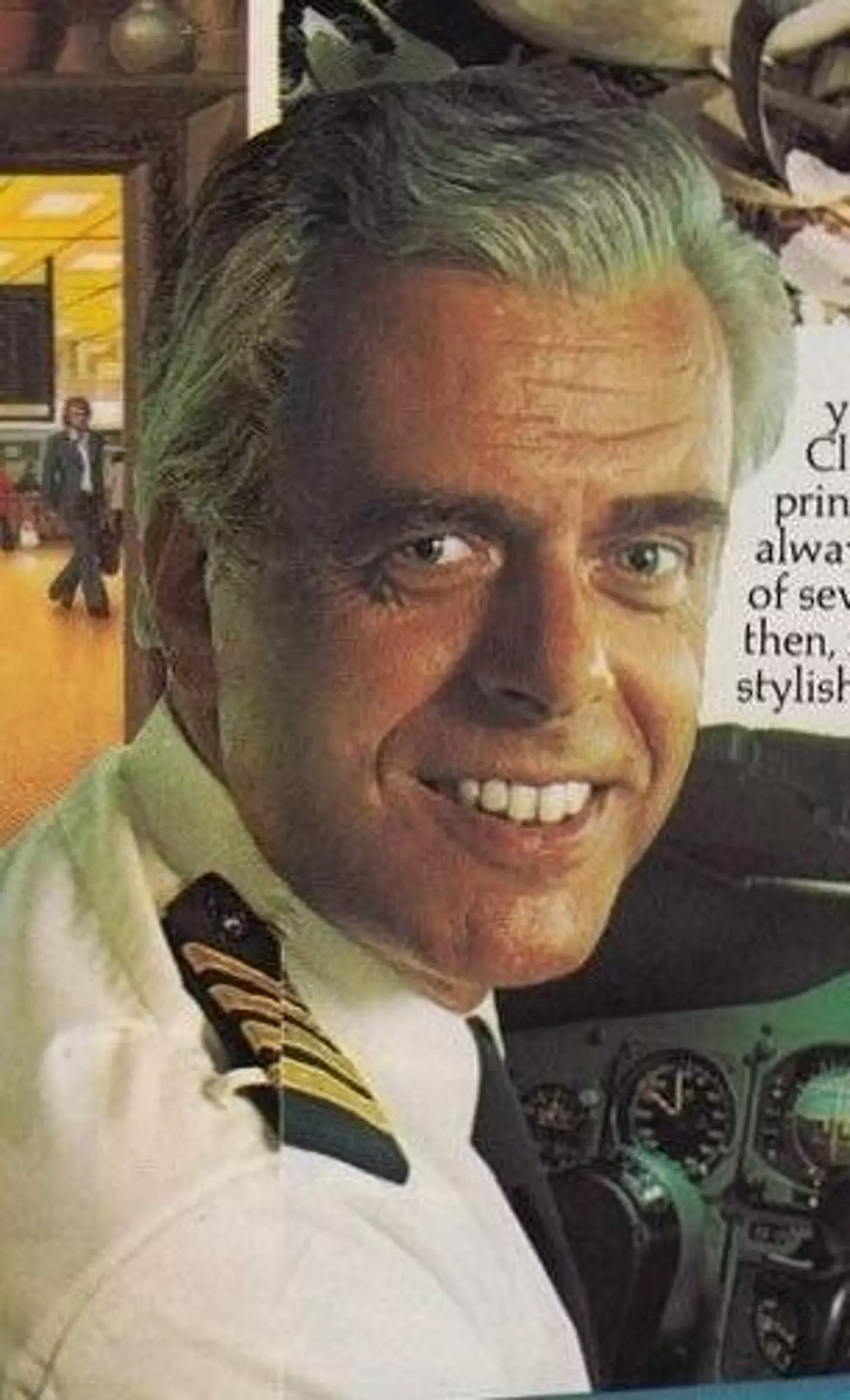 KLM pilot Jacob Louis Veldhuyzen van Zanten was featured in numerous advertisements.