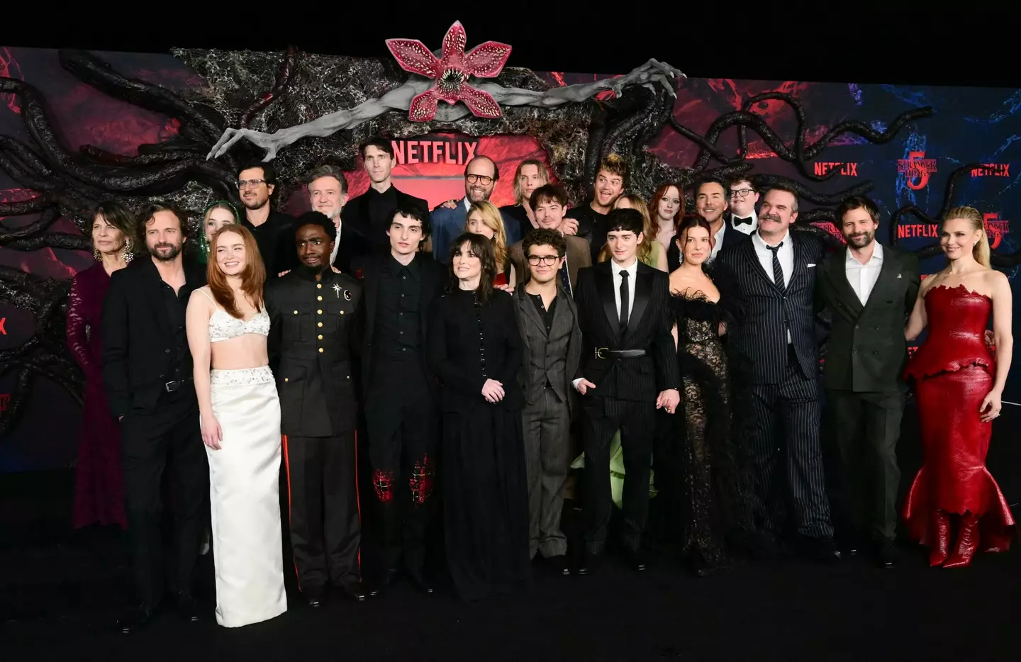 The cast of Stranger Things at the premier in November this year (FREDERIC J. BROWN/AFP via Getty Images)