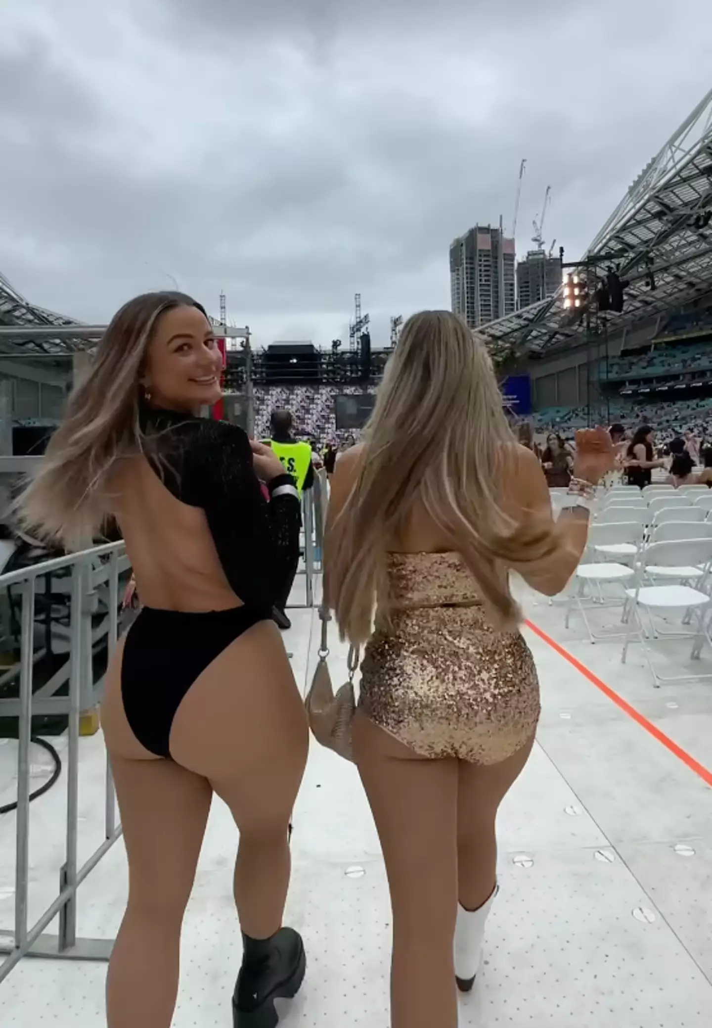Some social media users thought the influencer's outfit was too revealing.