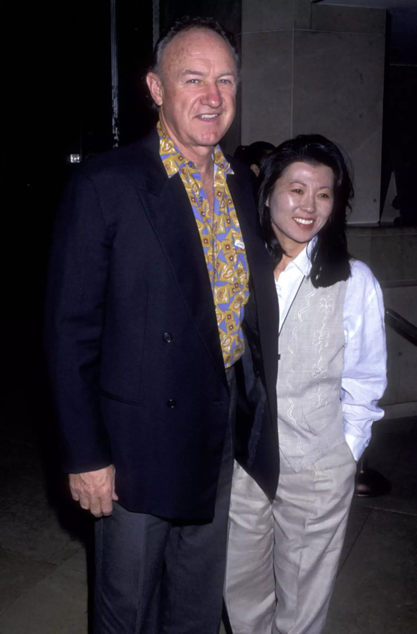 Gene Hackman and Betsy Arakawa pictured in 1992 (Ron Galella/Ron Galella Collection via Getty Images)