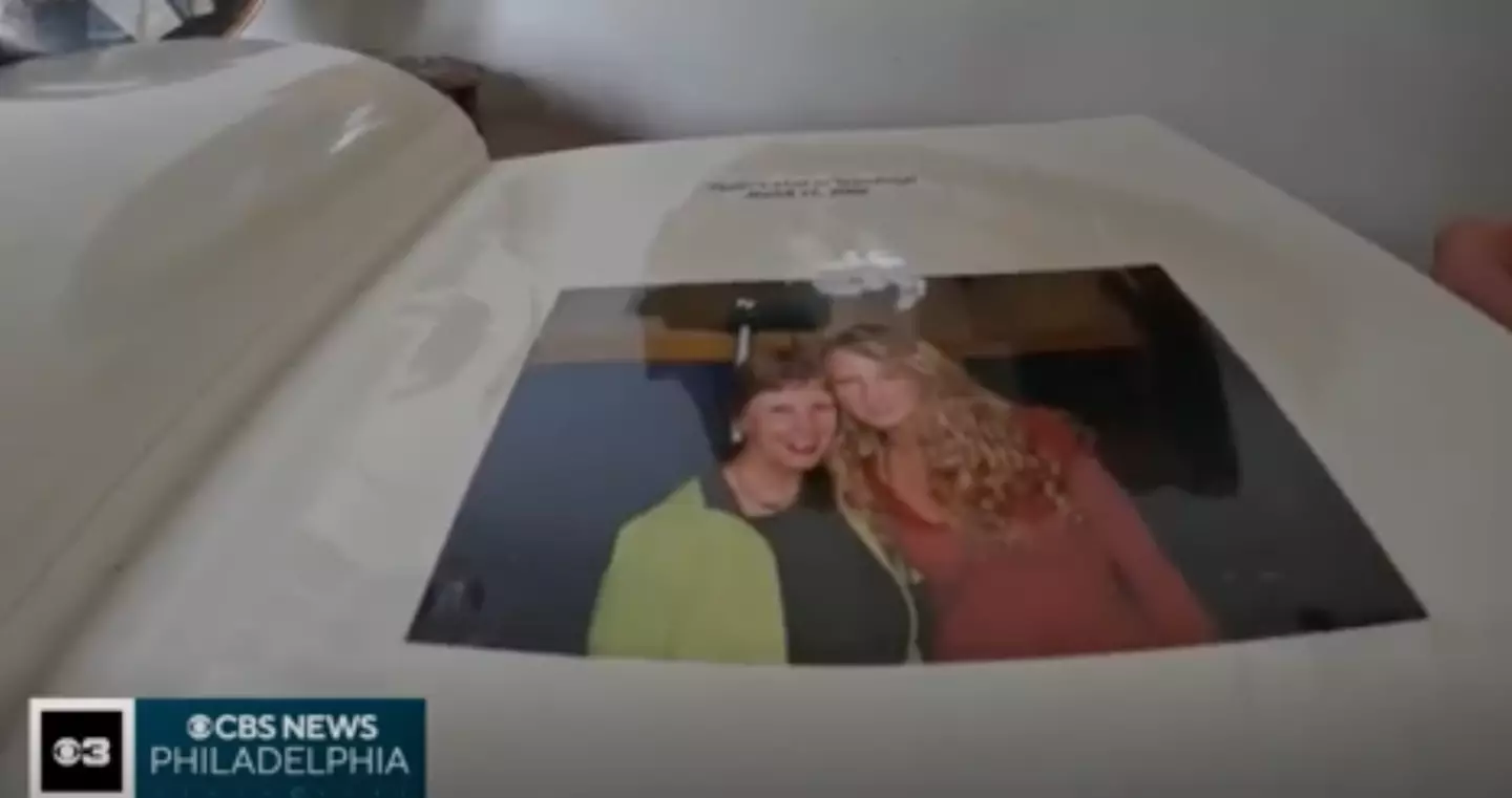 Barbara Kolvek pictured with Swift in her school days. (CBS Philadelphia)