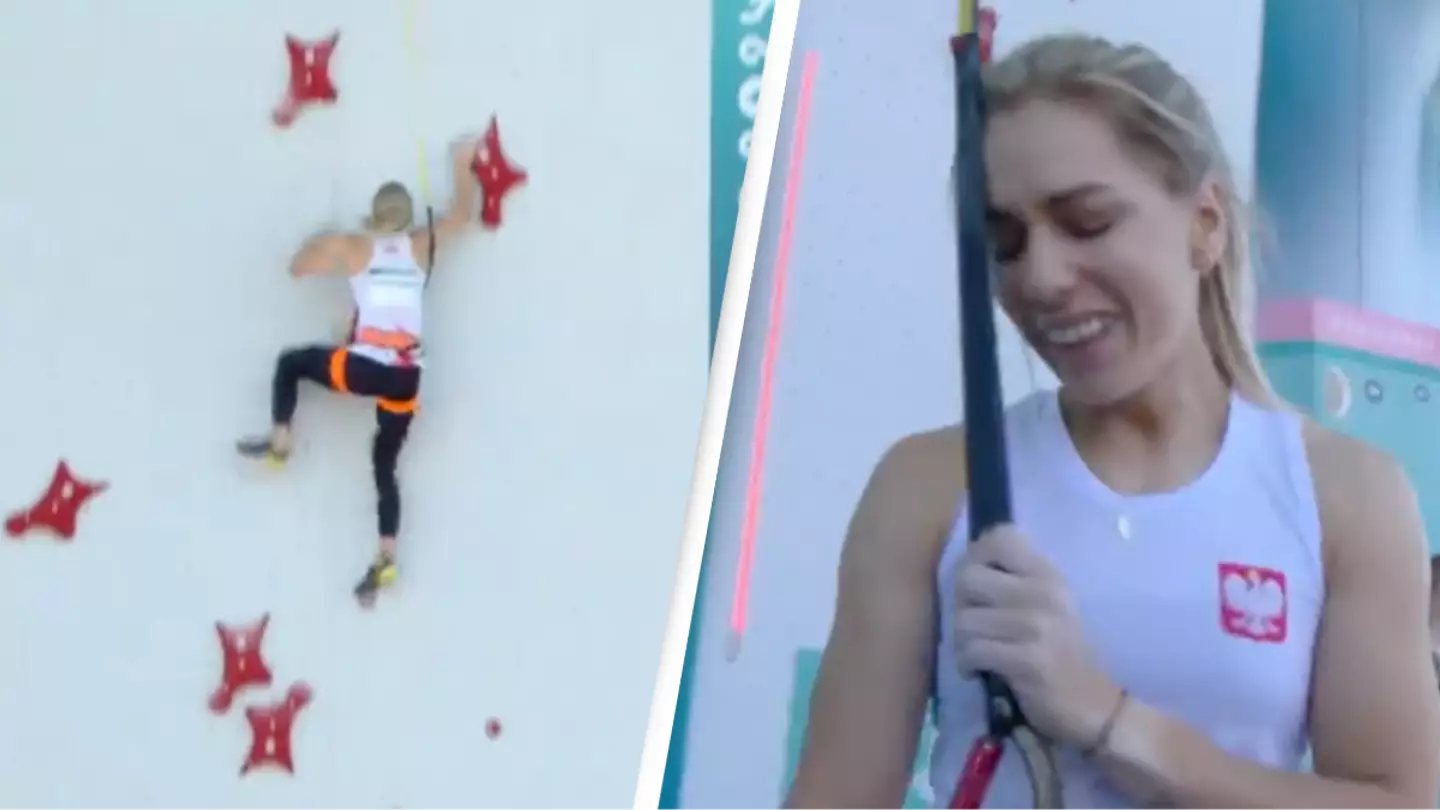 Olympic climber breaks her own world record twice and people say it 'doesn't look real'