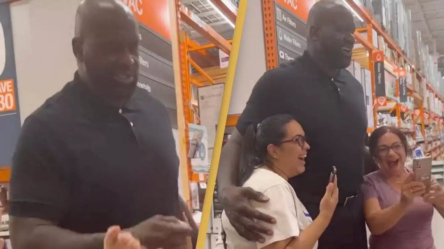 Shaquille O'Neal buys family a washer and dryer at Home Depot in heartwarming video