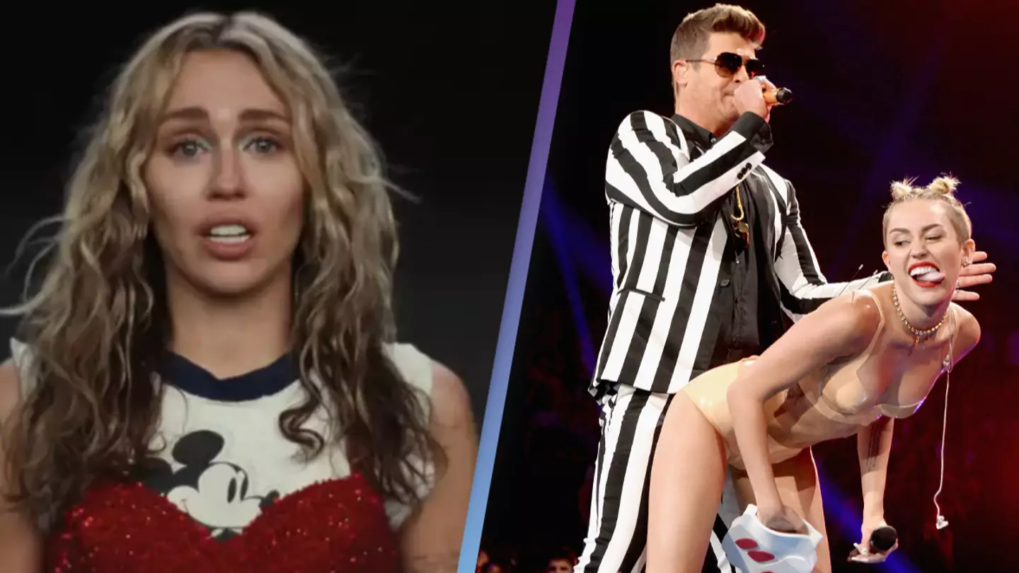 Miley Cyrus tears up as she sings song about her past on 10th anniversary of infamous VMAs performance