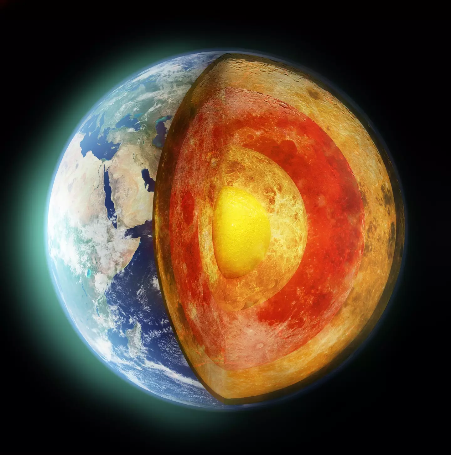 Planet Earth is made up of several layers.