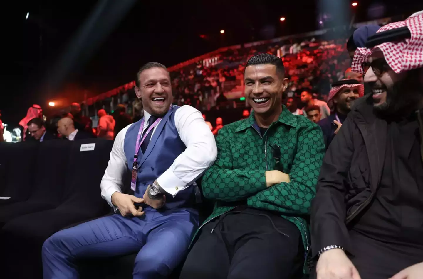 The pair seemed to enjoy each other's company.