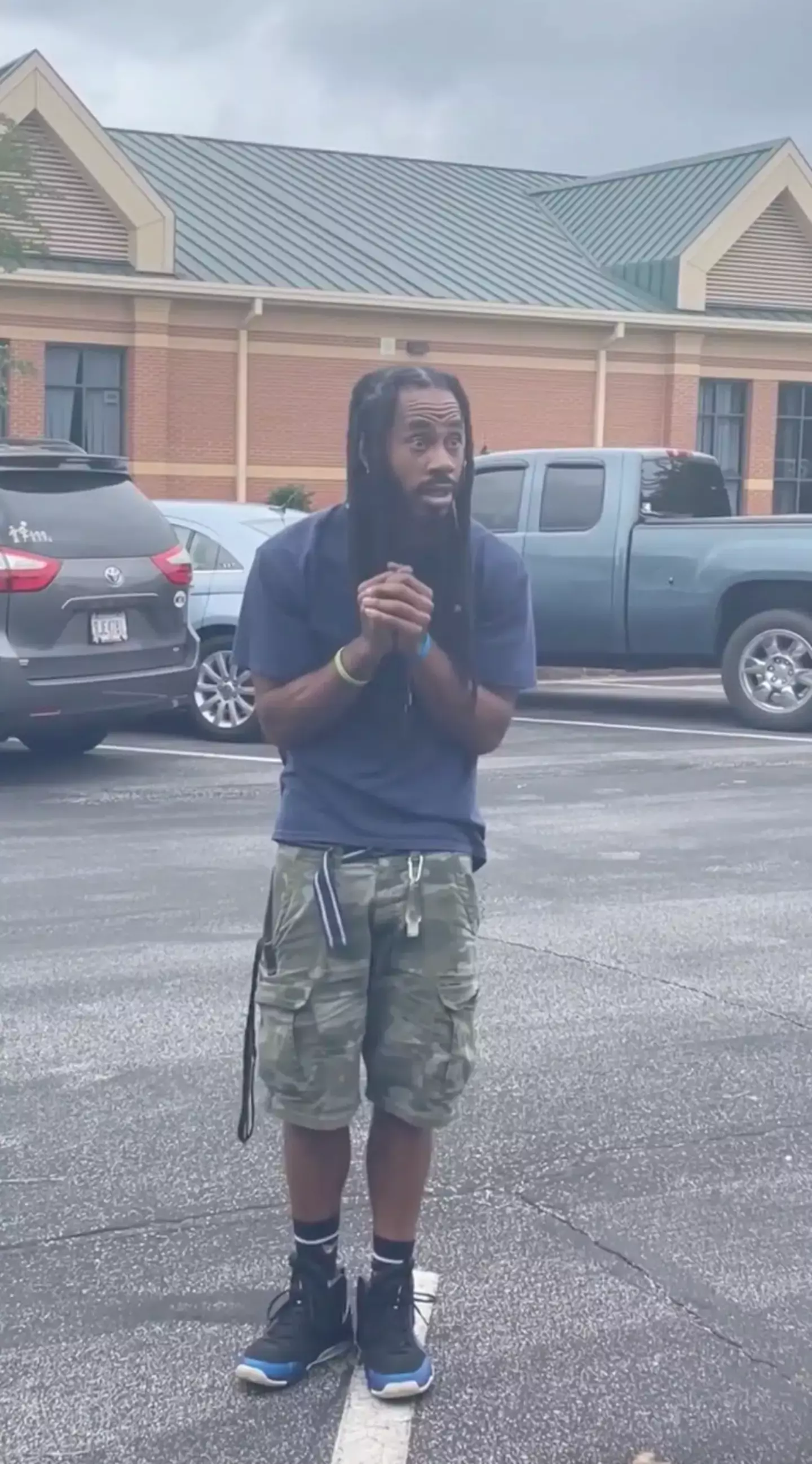 The janitor was certainly surprised.