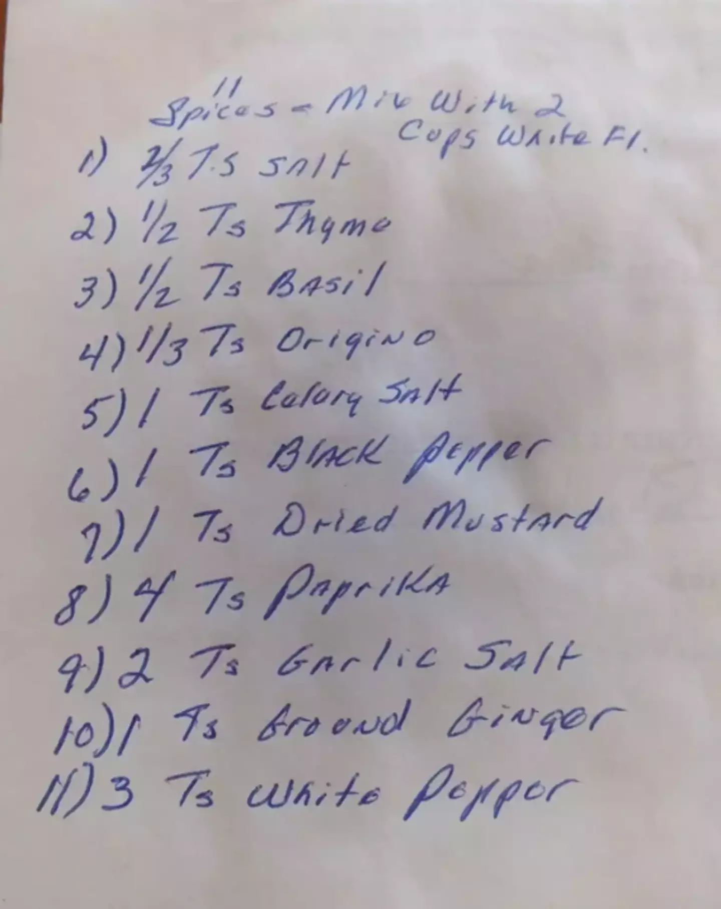 The recipe was written on the back of a will. (Chicago Tribune)