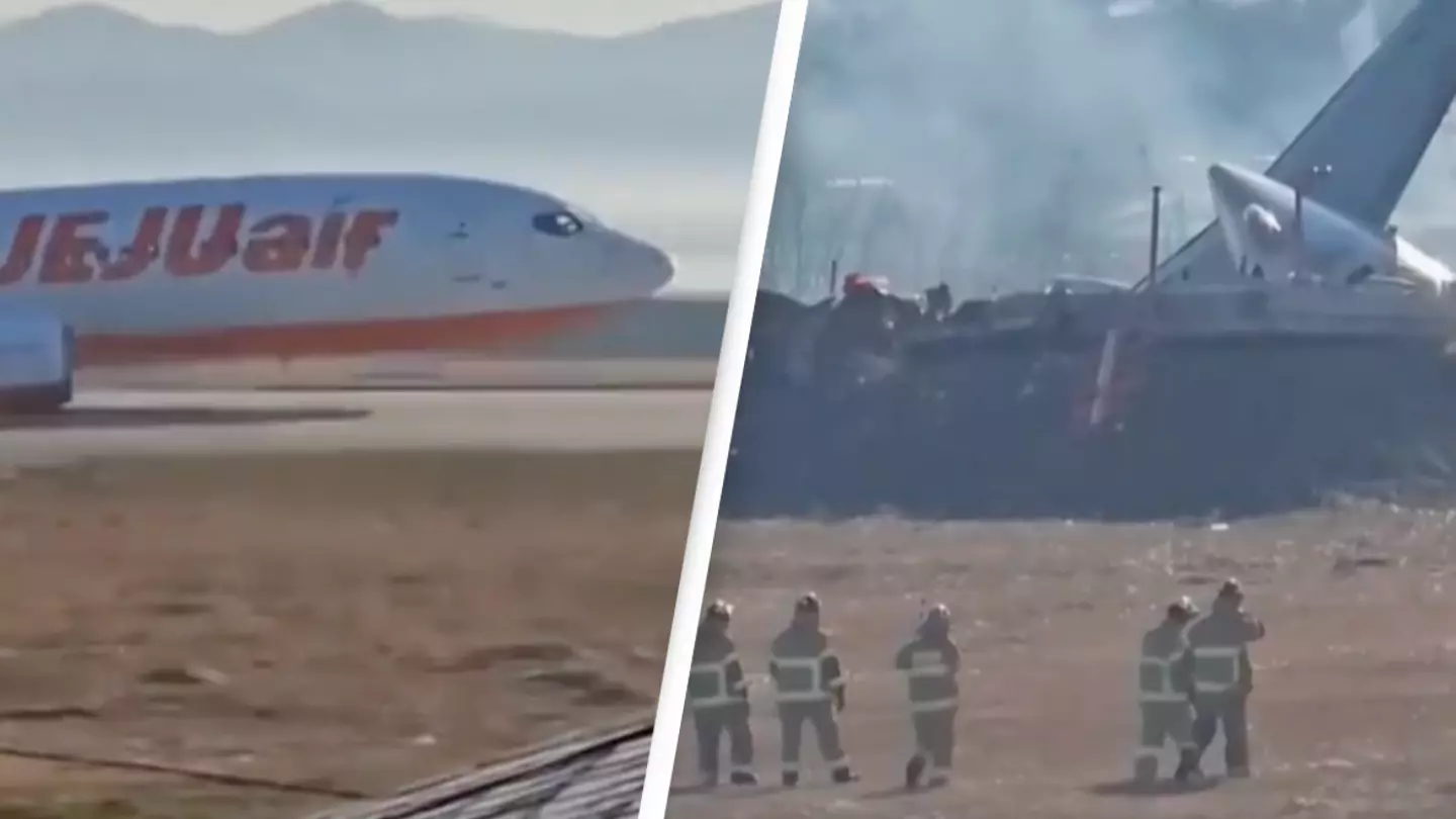 Tragic footage shows passenger plane moments before it skids off runway and explodes killing at least 167 people