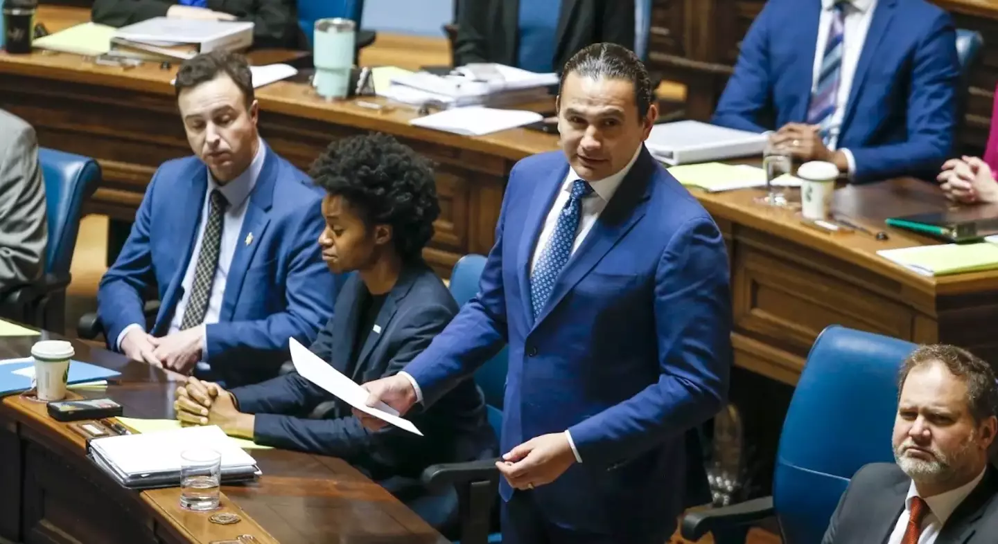 Kinew made the apology in the Manitoba Legislative Assembly.