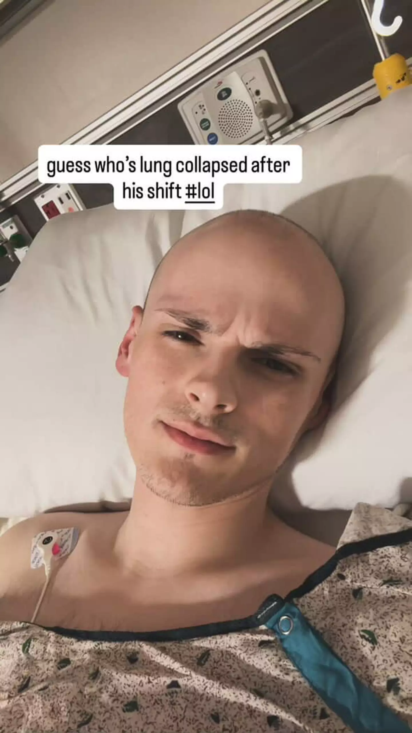 Raymond Dehn's lung collapsed (SWNS)