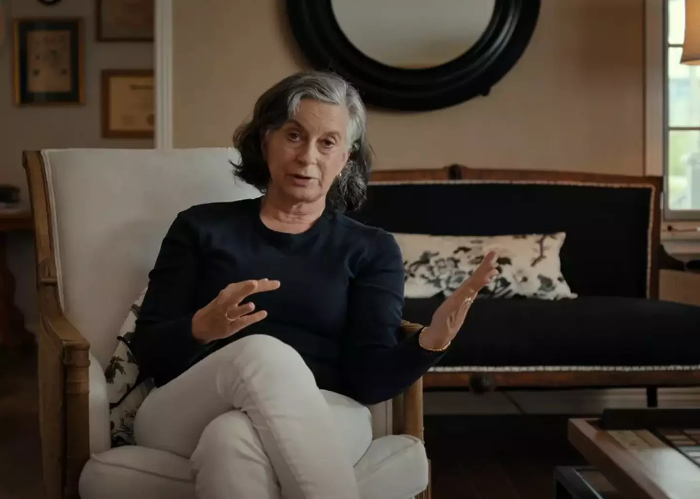 Pamela Bozanich in the documentary (Netflix)