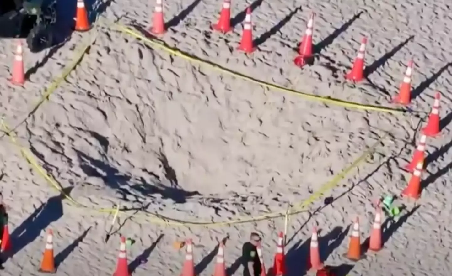 The children reportedly dug a hole measuring about six feet deep.