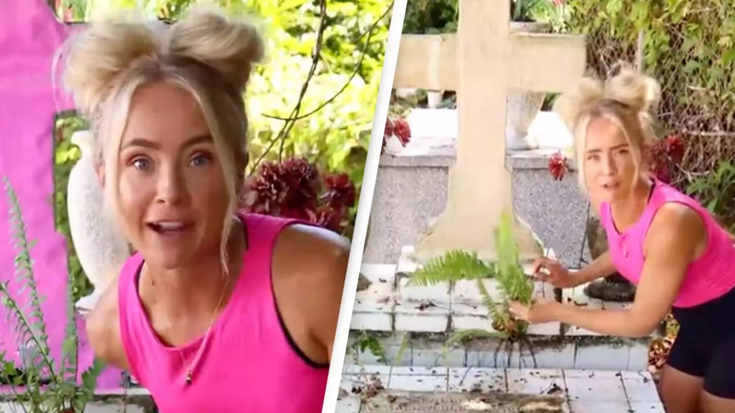 Woman who cleans random graves for a living is dividing opinion as some call it 'disrespectful'