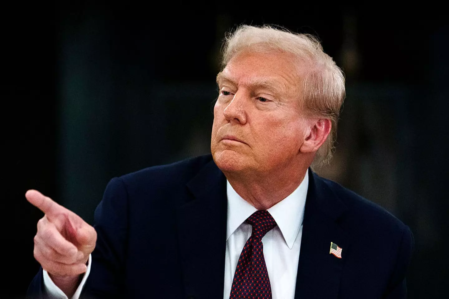 The POTUS requested $15 from each of his MAGA supporters (Will Oliver/EPA/Bloomberg via Getty Images)