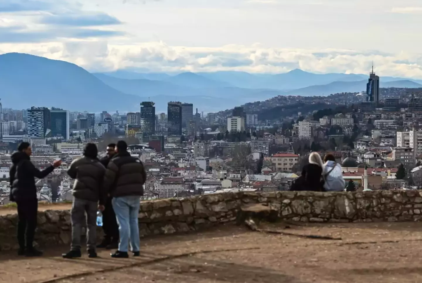 Serbian forces and tourists are claimed to have fired on the city's inhabitants from vantage points (Adrien Fillon/NurPhoto via Getty Images)