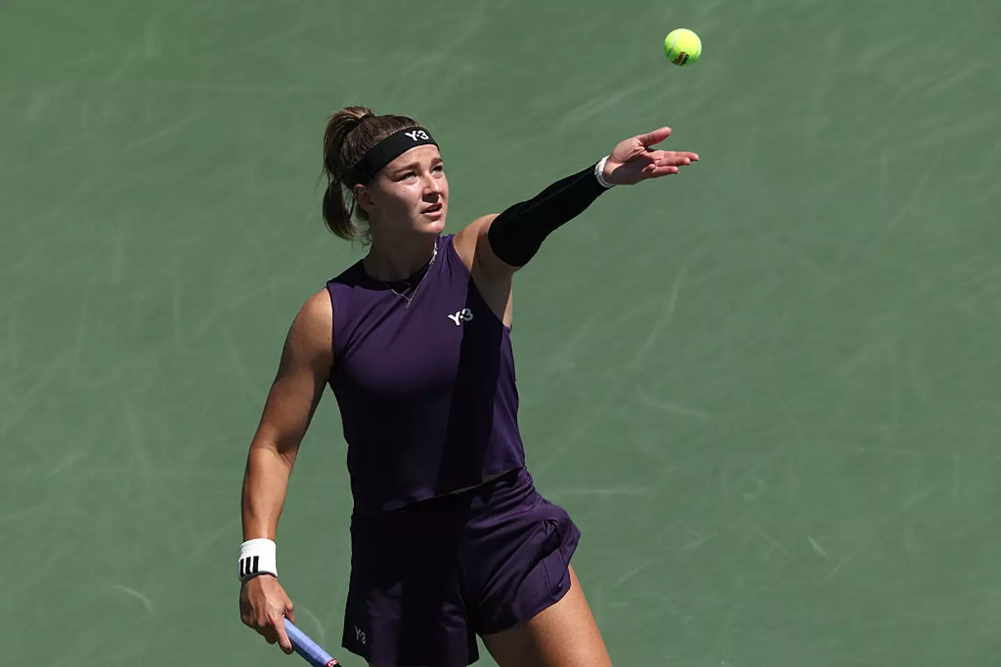 Karolína Muchová stopped play during a US Open match after spotting her ex-boyfriend in the crowd (Matthew Stockman/Getty Images)