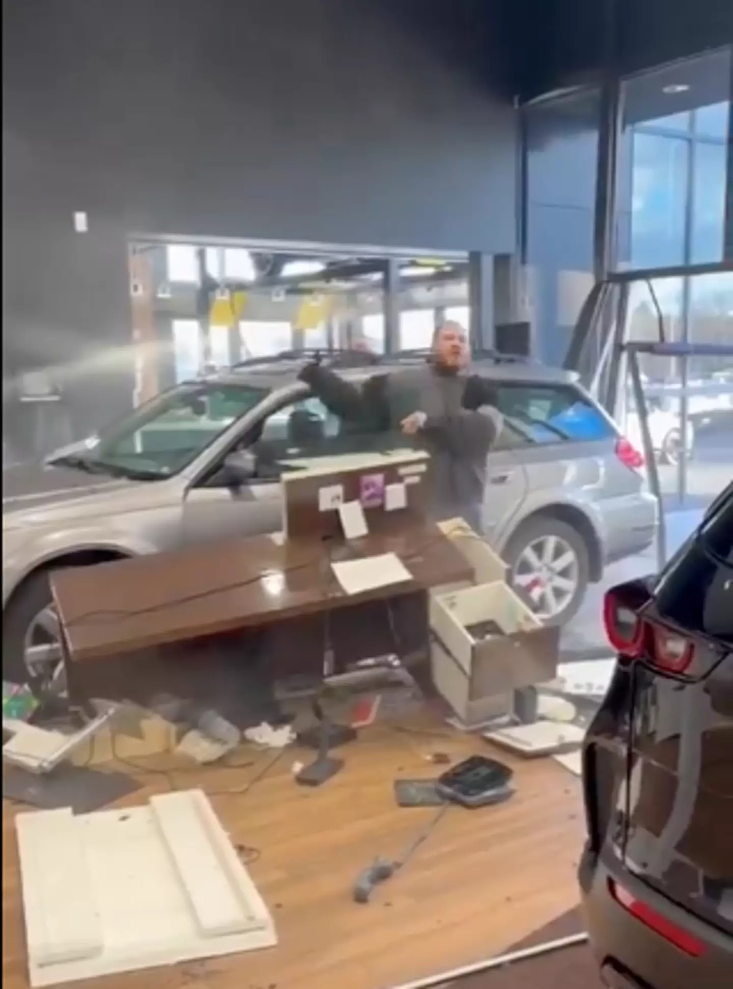 The man was visibly angry (