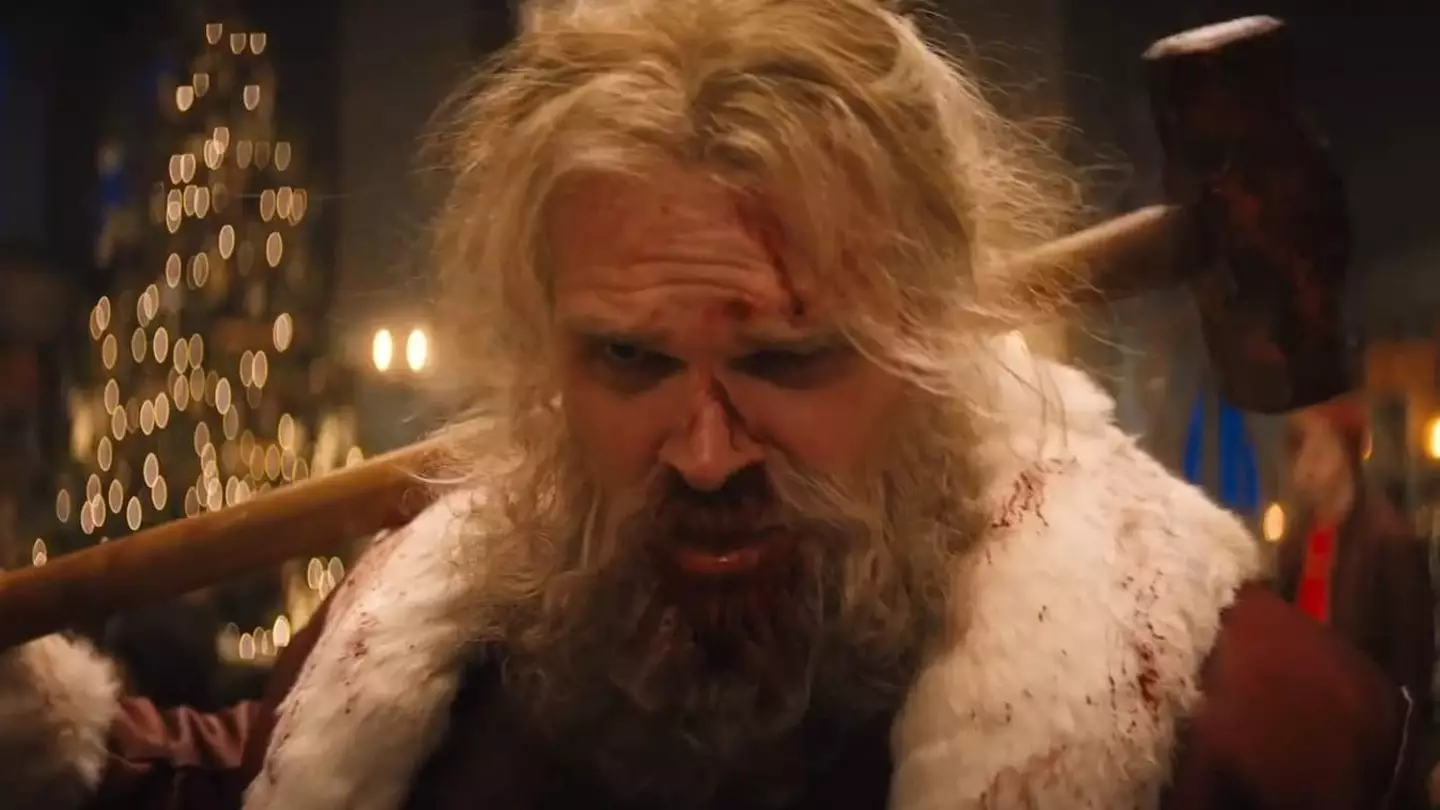 David Harbour stars as Santa Claus in Violent Night.