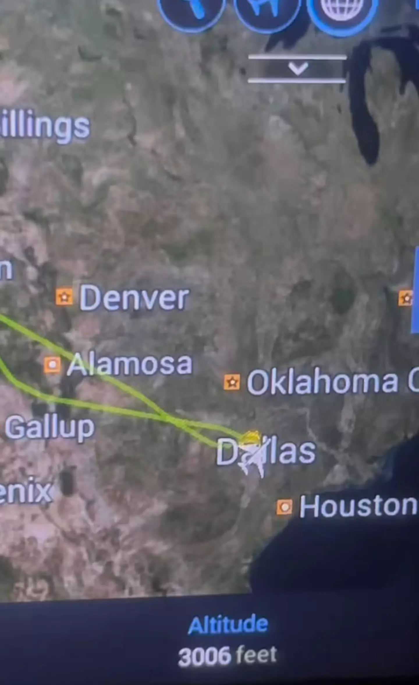 The flight returned back to where it started (Instagram/@umma.nola)