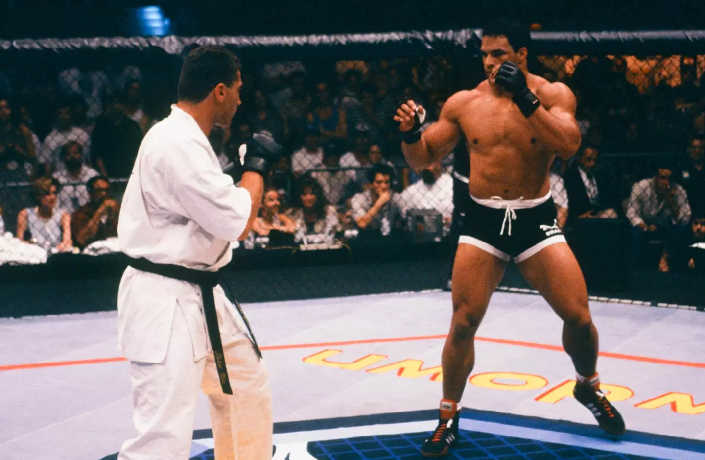Johnson plays Mark Kerr in the upcoming movie. (Zuffa LLC via Getty Images)
