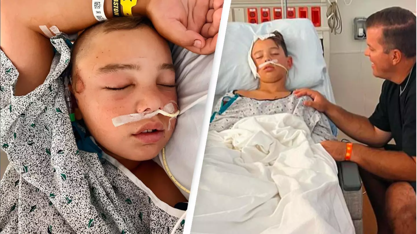 Little boy 'minutes away from death' after falling out of bunk bed