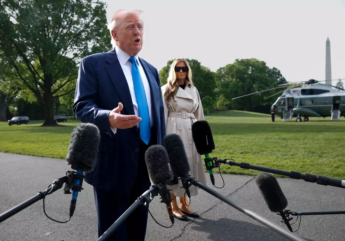 Trump has been slammed as 'disrespectful' (Kevin Dietsch/Getty Images)