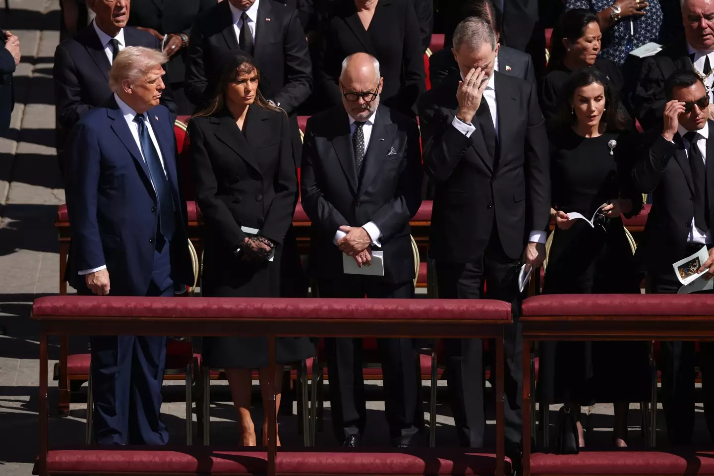 Donald Trump wore blue at Pope Francis' funeral (Dan Kitwood/Getty Images)