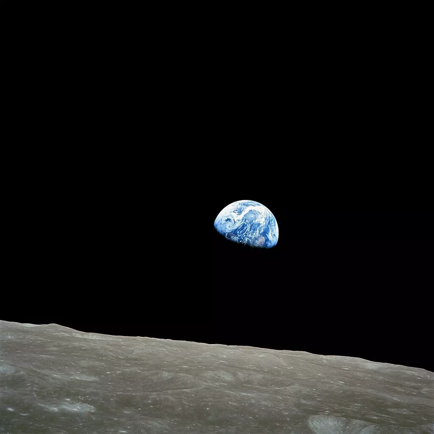 'Earthrise', taken from lunar orbit by astronaut William Alison Anders on December 24 1968 (NASA/Bill Anders)