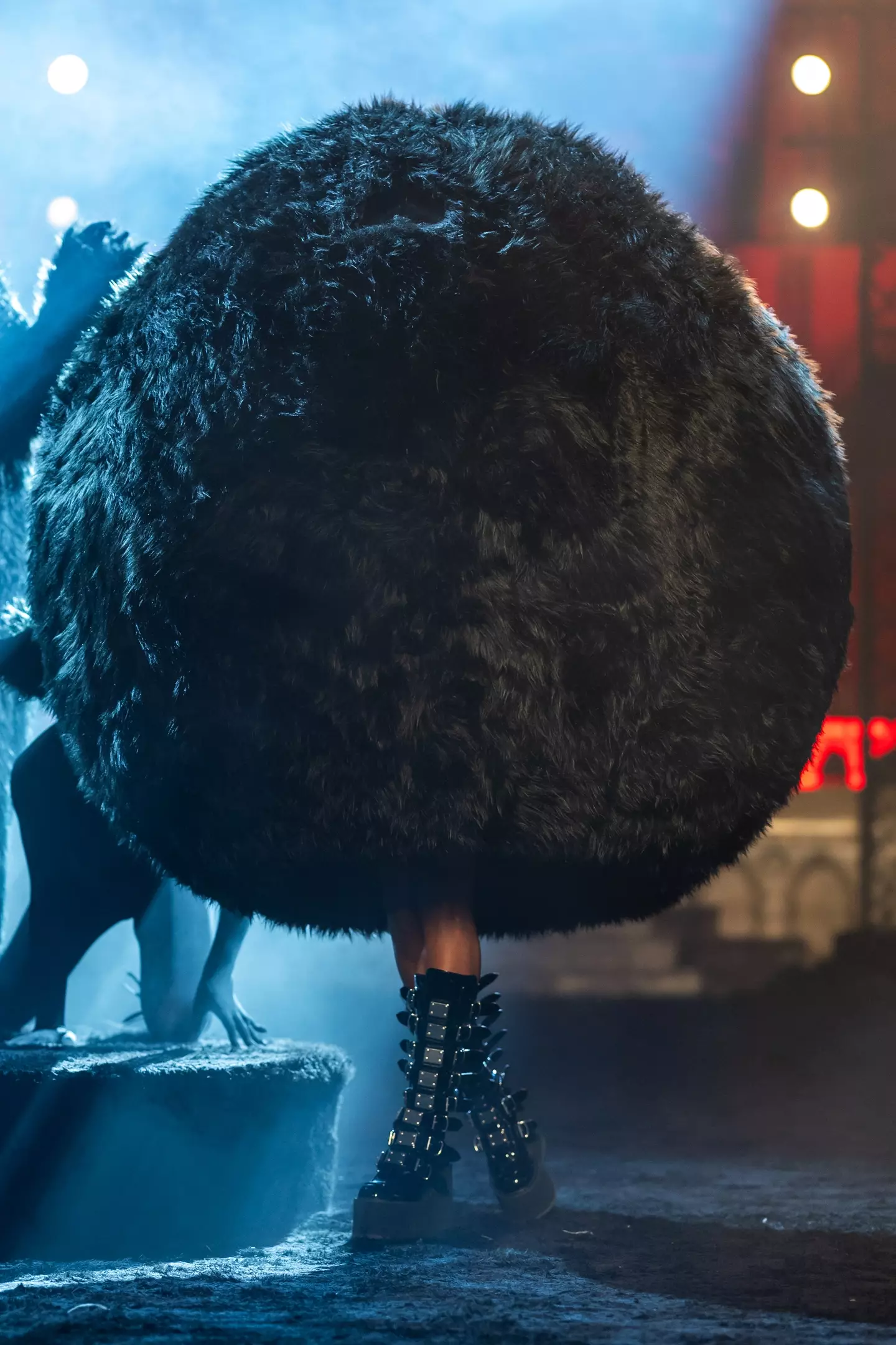 People weren't huge fans of the fur ball look.