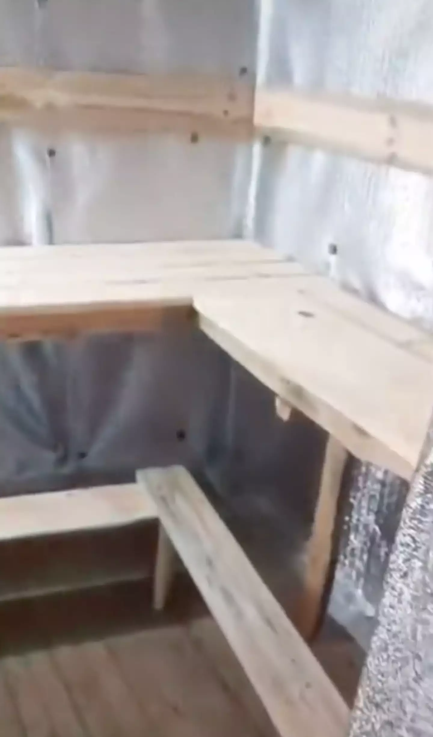 The sauna offers some respite from the ongoing war.