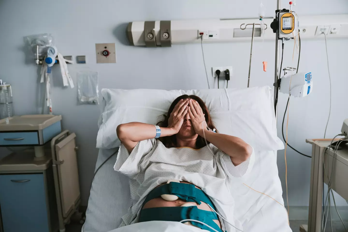 It was found that a needle has been left in the 36-year-old's vagina (Getty Stock Images)