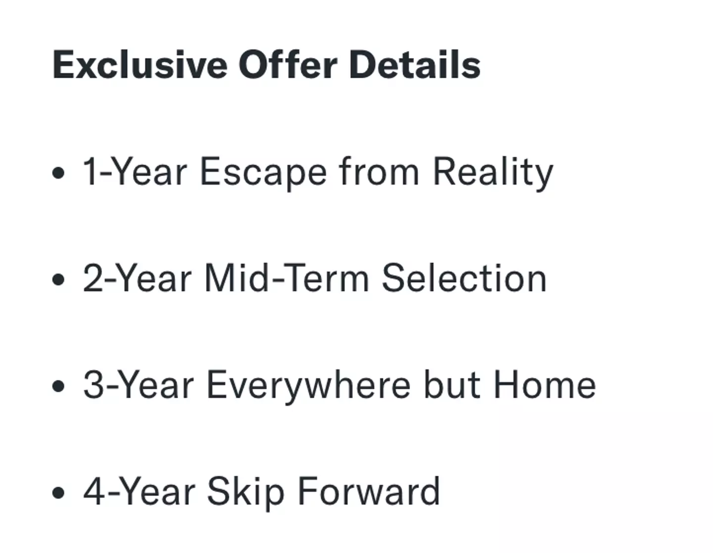 Villa Vie Residences offers up to four-year trips (Villa Vie Residences)